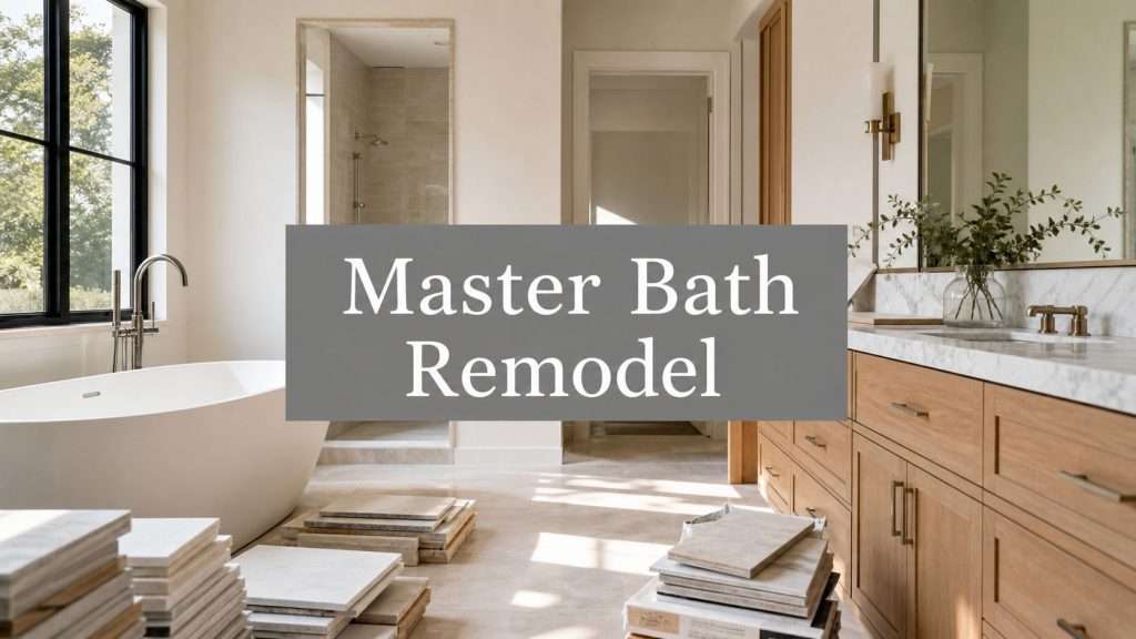 master bathroom remodel houston bathroom renovation Master Bathroom Remodel Houston: 2026 Costs & Tips For a standard master bathroom remodel Houston project, a realistic local budget often lands in the $18,000–$45,000 range, while layout changes can push the project into $35,000–$75,000+ territory. Size, finish level, and how far the plan moves from the existing plumbing all affect the total, and a Houston master bathroom remodeling cost guide can help frame those numbers before a contractor walks the job. National reporting on master baths shows the same pattern, since larger primary baths cost more than smaller ones, and the gap widens when the scope grows Houzz bathroom study. Houston owners feel that difference fast once the project stops being a surface refresh and starts touching the structure and mechanical systems. master bathroom remodel houston bathroom renovation Master Bathroom Remodel Houston: 2026 Costs & Tips For a standard master bathroom remodel Houston project, a realistic local budget often lands in the $18,000–$45,000 range, while layout changes can push the project into $35,000–$75,000+ territory. Size, finish level, and how far the plan moves from the existing plumbing all affect the total, and a Houston master bathroom remodeling cost guide can help frame those numbers before a contractor walks the job. National reporting on master baths shows the same pattern, since larger primary baths cost more than smaller ones, and the gap widens when the scope grows Houzz bathroom study. Houston owners feel that difference fast once the project stops being a surface refresh and starts touching the structure and mechanical systems.