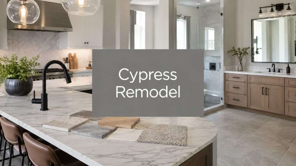 kitchen and bath remodeling cypress home renovation Kitchen and Bath Remodeling Cypress: A 2026 Guide You're probably living in that familiar Cypress middle ground right now, where the kitchen still works but it's starting to fight you, and the bathroom looks fine until the morning rush exposes every storage problem, ventilation issue, and dated finish. That's usually when homeowners stop talking about “someday” and start comparing layouts, bids, and whether it makes more sense to update one room or tackle the whole plan at once. kitchen and bath remodeling cypress home renovation Kitchen and Bath Remodeling Cypress: A 2026 Guide You're probably living in that familiar Cypress middle ground right now, where the kitchen still works but it's starting to fight you, and the bathroom looks fine until the morning rush exposes every storage problem, ventilation issue, and dated finish. That's usually when homeowners stop talking about “someday” and start comparing layouts, bids, and whether it makes more sense to update one room or tackle the whole plan at once.
