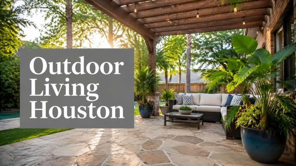 outdoor living spaces houston patio lounge Outdoor Living Spaces Houston: A Local Planning Guide You can spot the problem before a contractor ever shows up. The yard looks fine from the kitchen window, but the patio bakes in the afternoon, the drain line keeps leaving a damp edge near the slab, and the pergola that looked crisp in spring already feels tired after one Gulf Coast summer. In Houston, outdoor living spaces aren't just about style, they're about whether the space can handle heat, humidity, runoff, and wind without turning into a maintenance project. outdoor living spaces houston patio lounge Outdoor Living Spaces Houston: A Local Planning Guide You can spot the problem before a contractor ever shows up. The yard looks fine from the kitchen window, but the patio bakes in the afternoon, the drain line keeps leaving a damp edge near the slab, and the pergola that looked crisp in spring already feels tired after one Gulf Coast summer. In Houston, outdoor living spaces aren't just about style, they're about whether the space can handle heat, humidity, runoff, and wind without turning into a maintenance project.